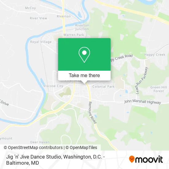 Jig 'n' Jive Dance Studio map