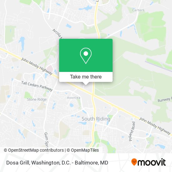 Mapa de Dosa Grill
