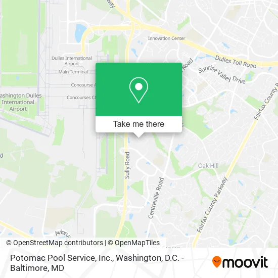 Potomac Pool Service, Inc. map