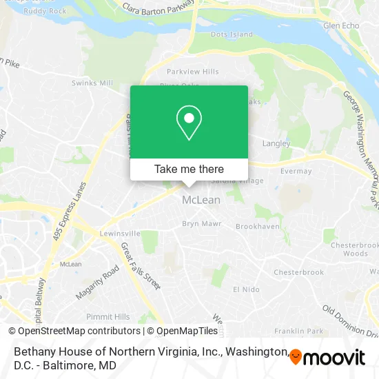 Mapa de Bethany House of Northern Virginia, Inc.