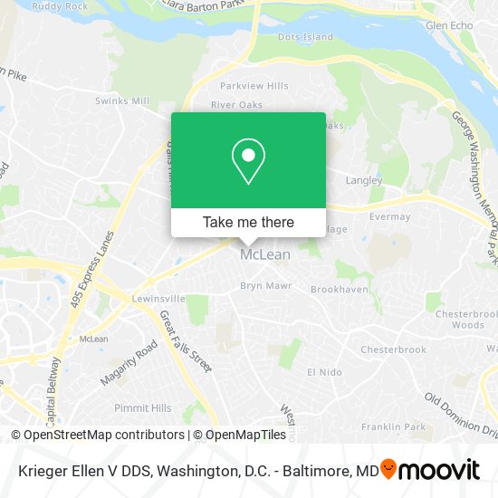 Mapa de Krieger Ellen V DDS
