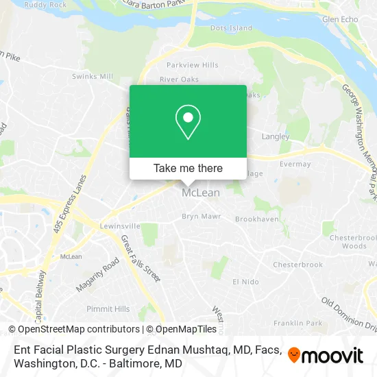 Mapa de Ent Facial Plastic Surgery Ednan Mushtaq, MD, Facs