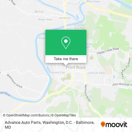 Mapa de Advance Auto Parts
