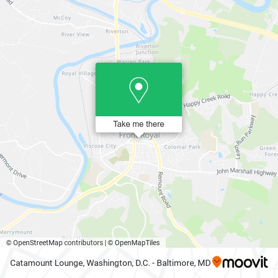 Catamount Lounge map