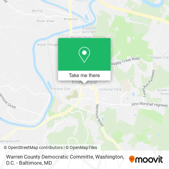 Mapa de Warren County Democratic Committe