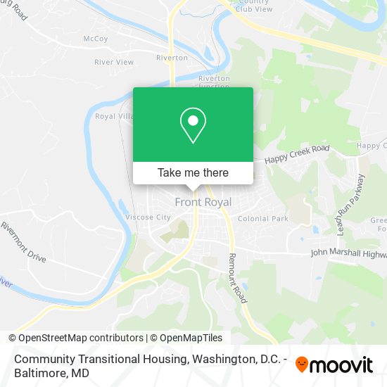 Community Transitional Housing map