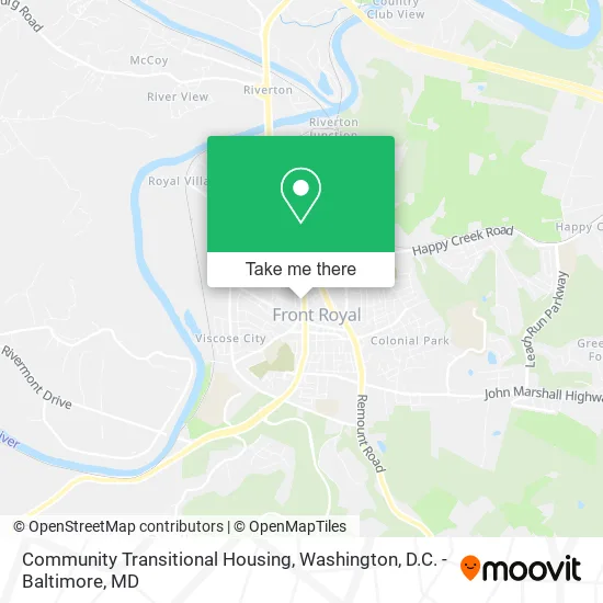 Community Transitional Housing map