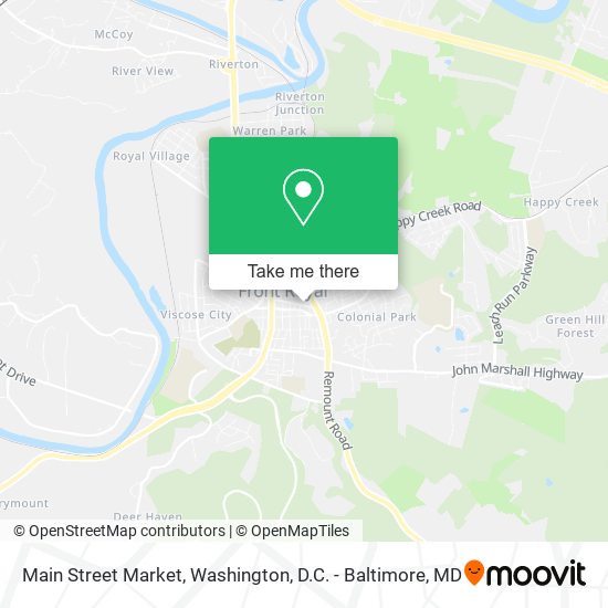 Main Street Market map