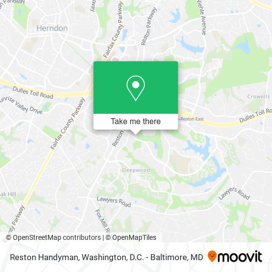 Mapa de Reston Handyman