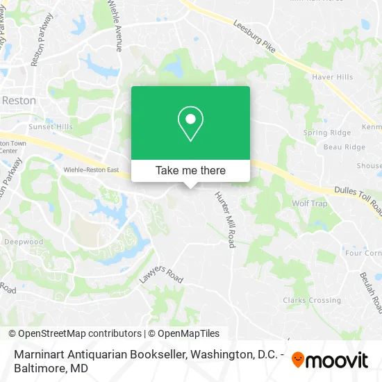 Mapa de Marninart Antiquarian Bookseller