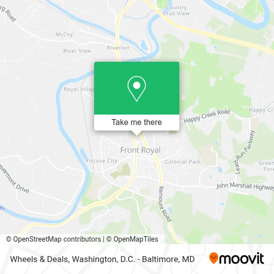 Wheels & Deals map