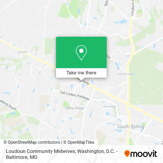 Loudoun Community Midwives map