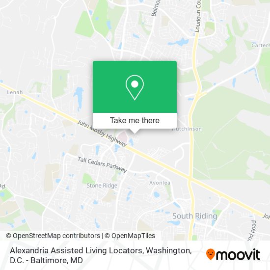 Mapa de Alexandria Assisted Living Locators