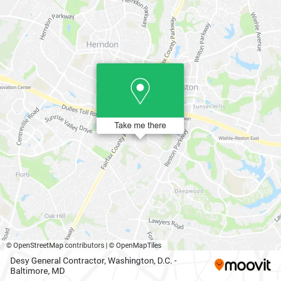 Desy General Contractor map