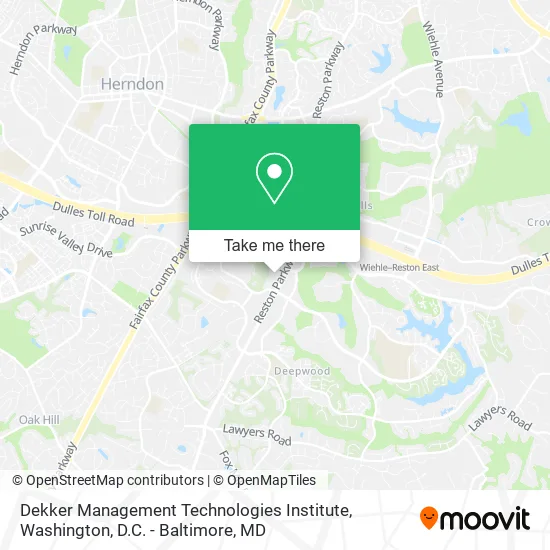 Mapa de Dekker Management Technologies Institute