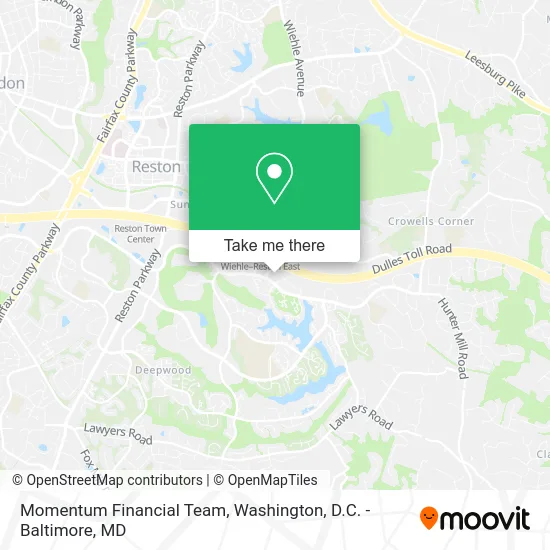 Momentum Financial Team map