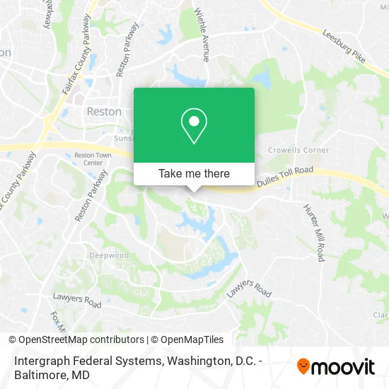 Mapa de Intergraph Federal Systems