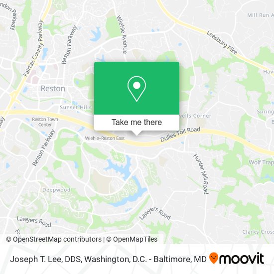 Mapa de Joseph T. Lee, DDS