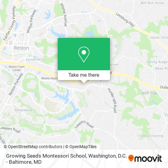 Mapa de Growing Seeds Montessori School