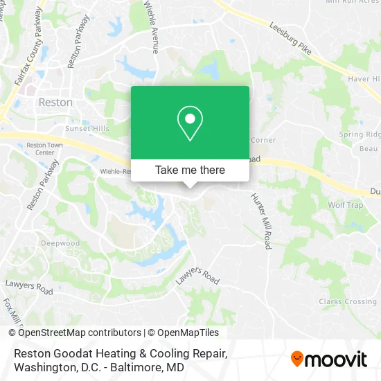 Mapa de Reston Goodat Heating & Cooling Repair