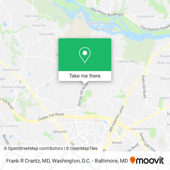 Mapa de Frank R Crantz, MD