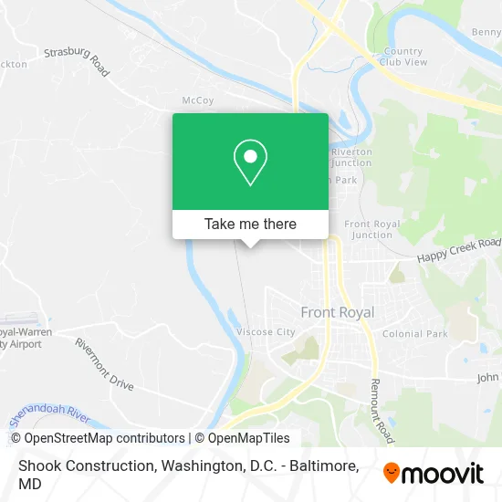 Shook Construction map