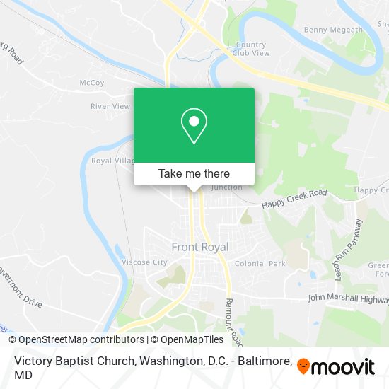 Victory Baptist Church map