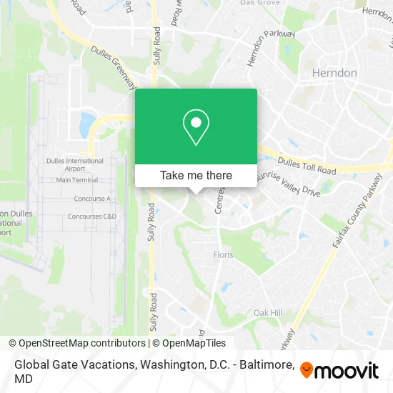 Global Gate Vacations map