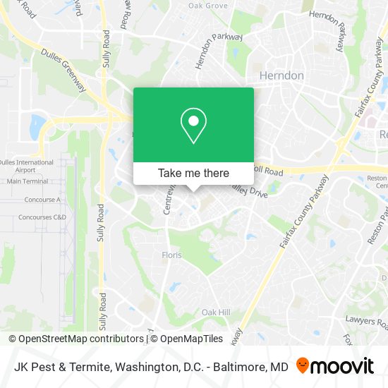 JK Pest & Termite map