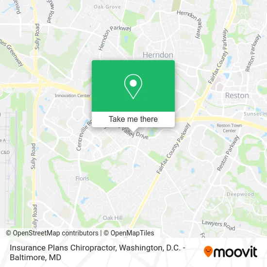 Insurance Plans Chiropractor map