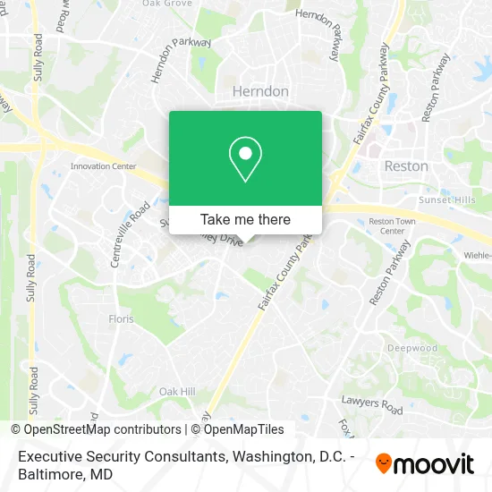 Executive Security Consultants map