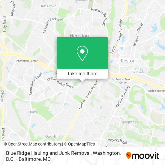 Blue Ridge Hauling and Junk Removal map