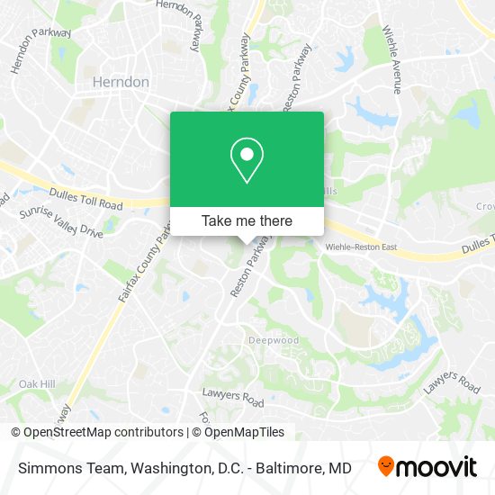 Mapa de Simmons Team