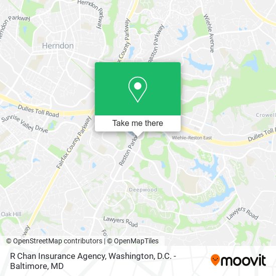 R Chan Insurance Agency map