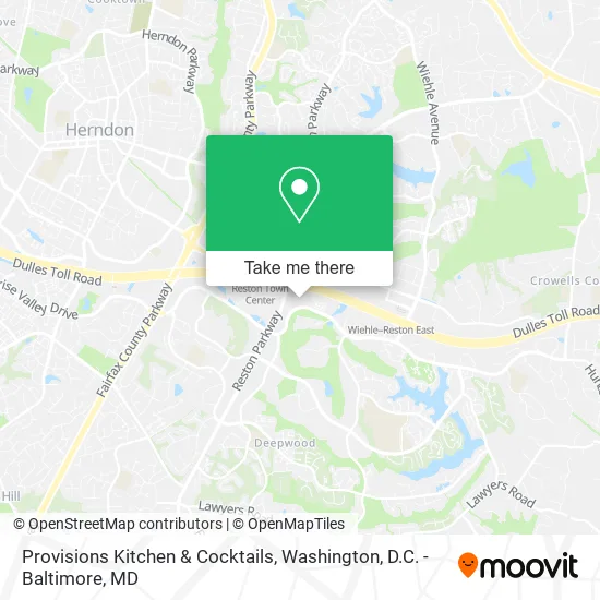 Provisions Kitchen & Cocktails map