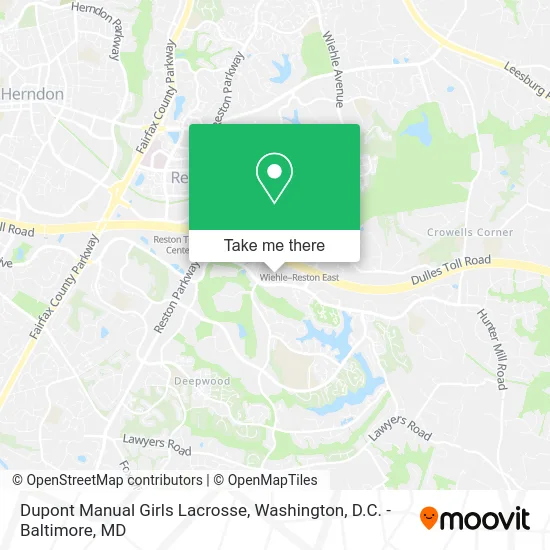 Dupont Manual Girls Lacrosse map