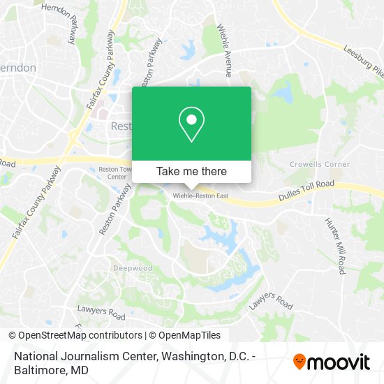 National Journalism Center map
