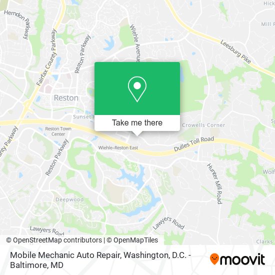 Mobile Mechanic Auto Repair map