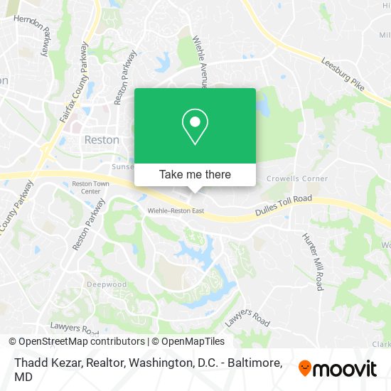 Thadd Kezar, Realtor map