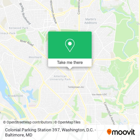 Colonial Parking Station 397 map