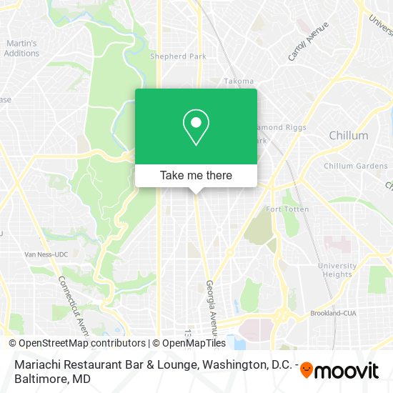 Mapa de Mariachi Restaurant Bar & Lounge