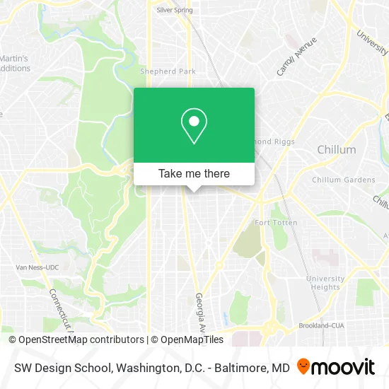 SW Design School map