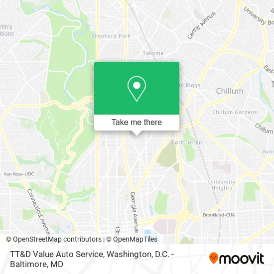 Mapa de TT&D Value Auto Service