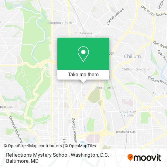 Reflections Mystery School map