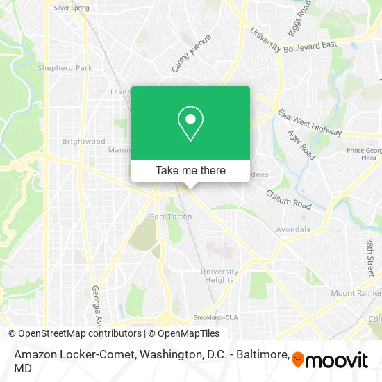 Amazon Locker-Comet map
