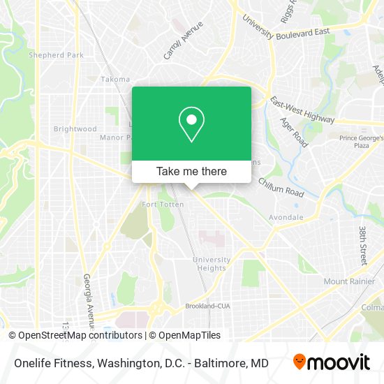 Onelife Fitness map