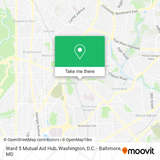 Ward 5 Mutual Aid Hub map