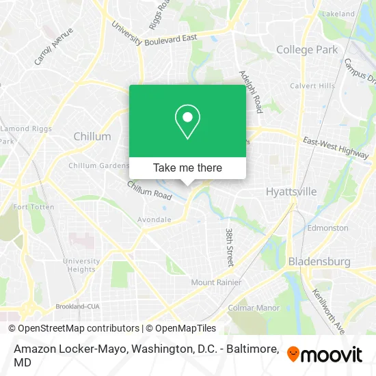 Amazon Locker-Mayo map