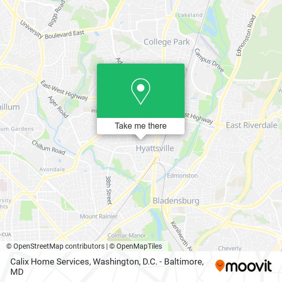 Calix Home Services map