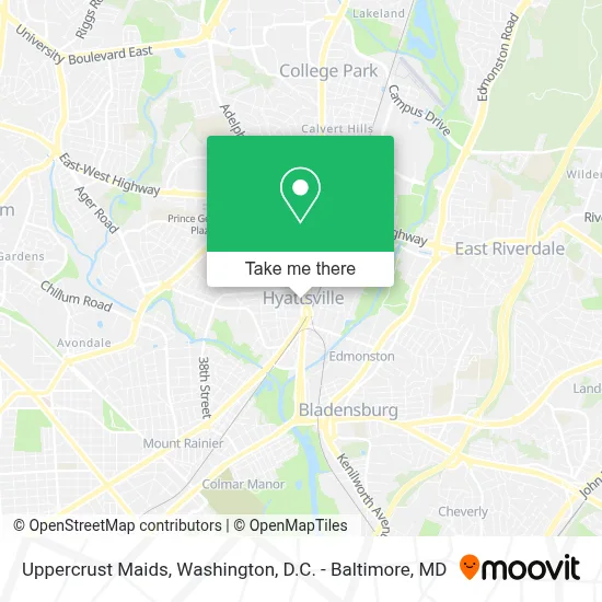 Uppercrust Maids map